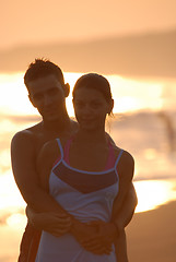 Image showing romantic couple on beach