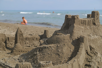 Image showing sandcastle