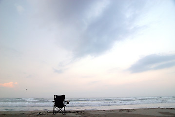 Image showing beach chair