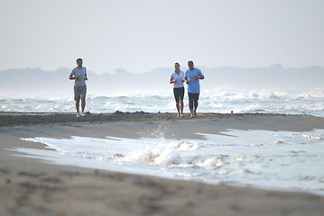 Image showing morning jogging with friends