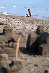 Image showing sandcastle