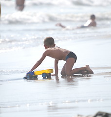 Image showing child at the beach