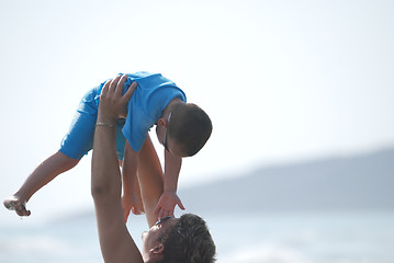 Image showing happy dad with son