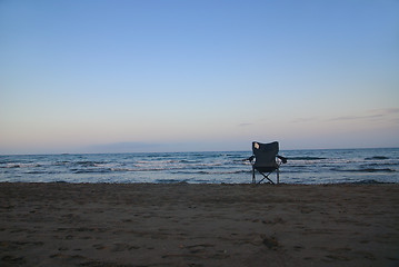 Image showing beach chair