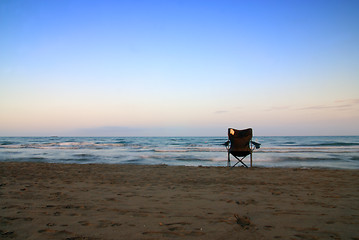 Image showing beach chair