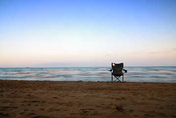 Image showing beach chair