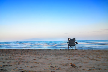 Image showing beach chair