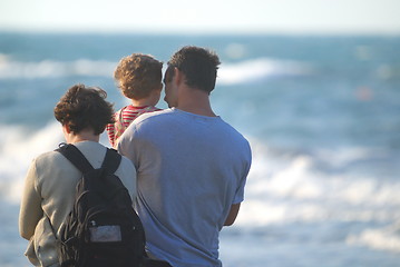 Image showing young family on vacation