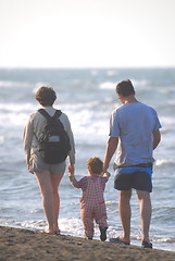 Image showing young family on vacation