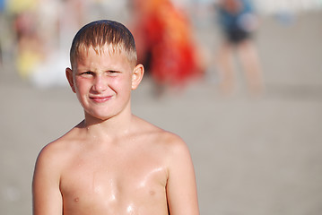 Image showing child at the beach