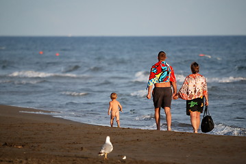 Image showing young family on vacation