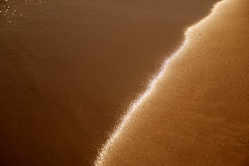 Image showing sunset on sea