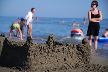 Image showing sandcastle