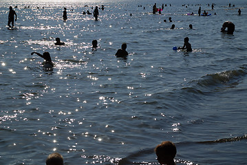 Image showing crowd on beach