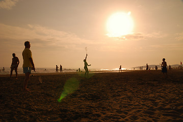 Image showing crowd on beach