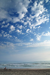 Image showing children playing on beach