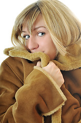 Image showing woman winter coat