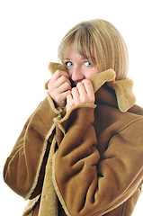Image showing woman winter coat