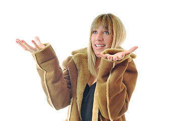 Image showing woman winter coat