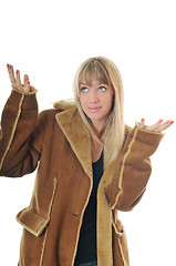 Image showing woman winter coat