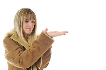 Image showing woman winter coat