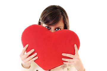 Image showing woman heart isolated