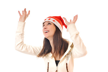 Image showing santa girl