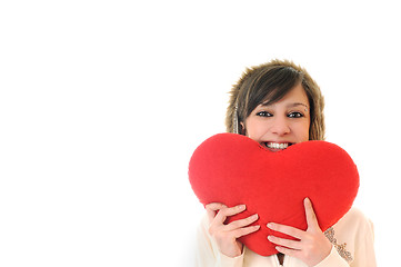 Image showing woman heart isolated