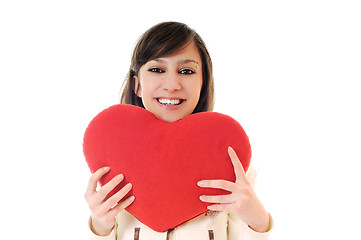 Image showing woman heart isolated