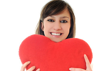 Image showing woman heart isolated