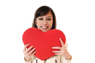 Image showing woman heart isolated