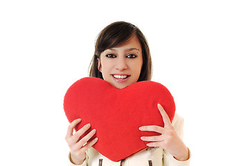 Image showing woman heart isolated