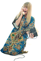 Image showing woman phone