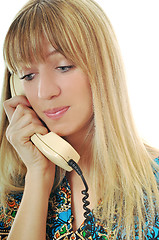 Image showing woman phone