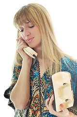 Image showing woman phone