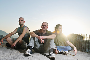 Image showing three man group 
