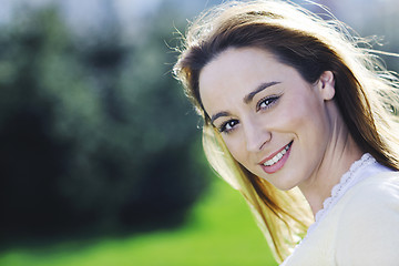 Image showing young woman outdoor portrait