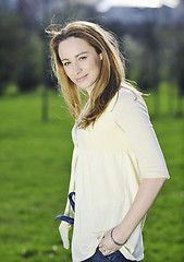 Image showing young woman outdoor portrait