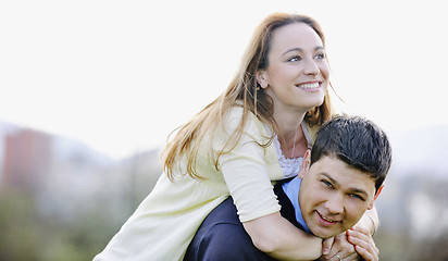 Image showing happy couple outdoor