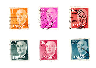 Image showing Old postage stamps from Spain