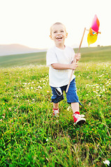 Image showing happy child have fun outdoor