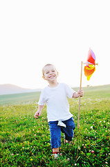 Image showing happy child have fun outdoor