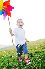 Image showing happy child have fun outdoor