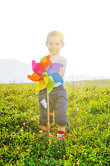 Image showing happy child have fun outdoor