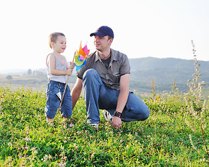 Image showing young family outdoor 