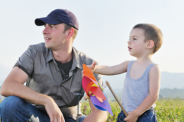 Image showing young family outdoor 