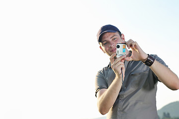 Image showing amateur photographer