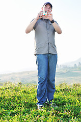 Image showing amateur photographer