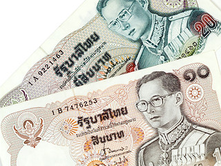 Image showing Thai money - Thailand banknotes