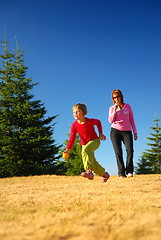 Image showing mother and daughter jogging